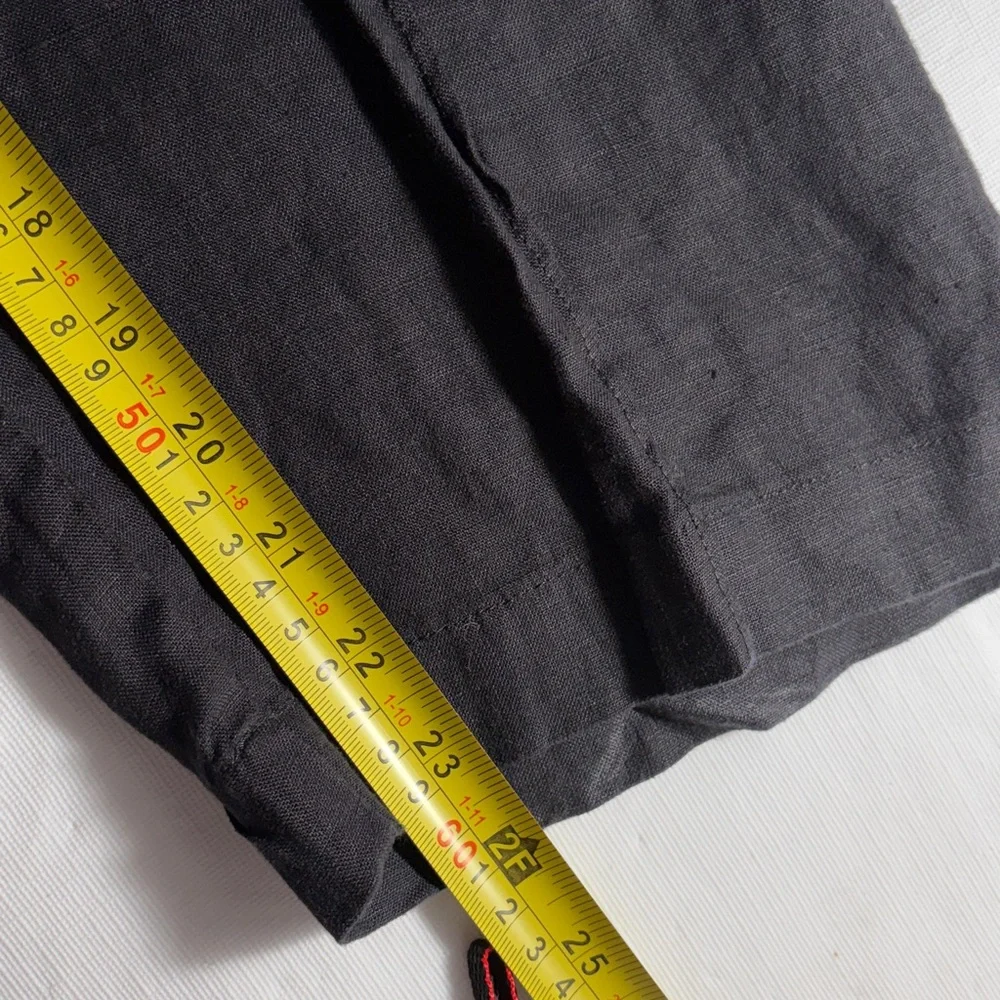 Chico’s NEW The Ultimate Fit Black Linen Cropped Pants Size 2.5 or L or 14
